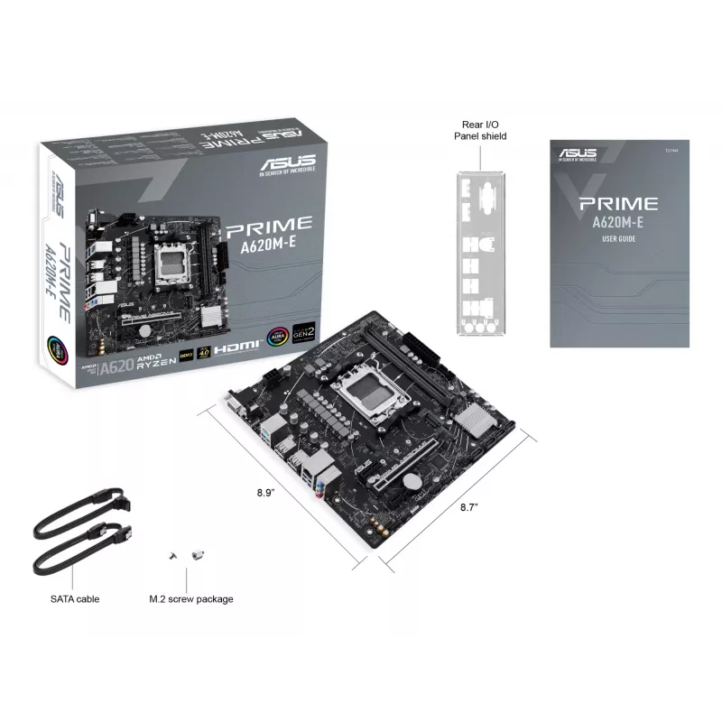 Emolevy ASUS PRIME A620M-E-CSM AMD A620 kanta AM5 micro ATX