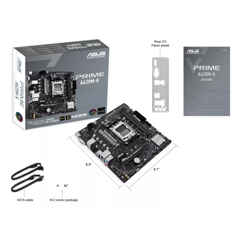 ASUS PRIME A620M-K AMD A620 kanta AM5 micro ATX