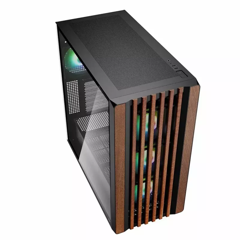 PC-kotelo Sharkoon REBEL C70G RGB Full Tower musta, puu