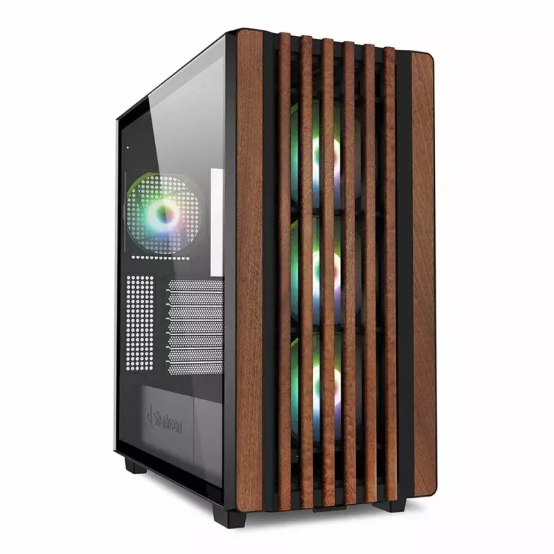 PC-kotelo Sharkoon REBEL C70G RGB Full Tower musta, puu