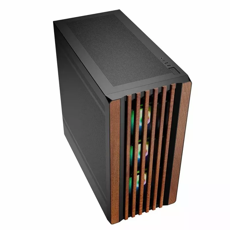 PC-kotelo Sharkoon REBEL C70M RGB Full Tower musta, puu