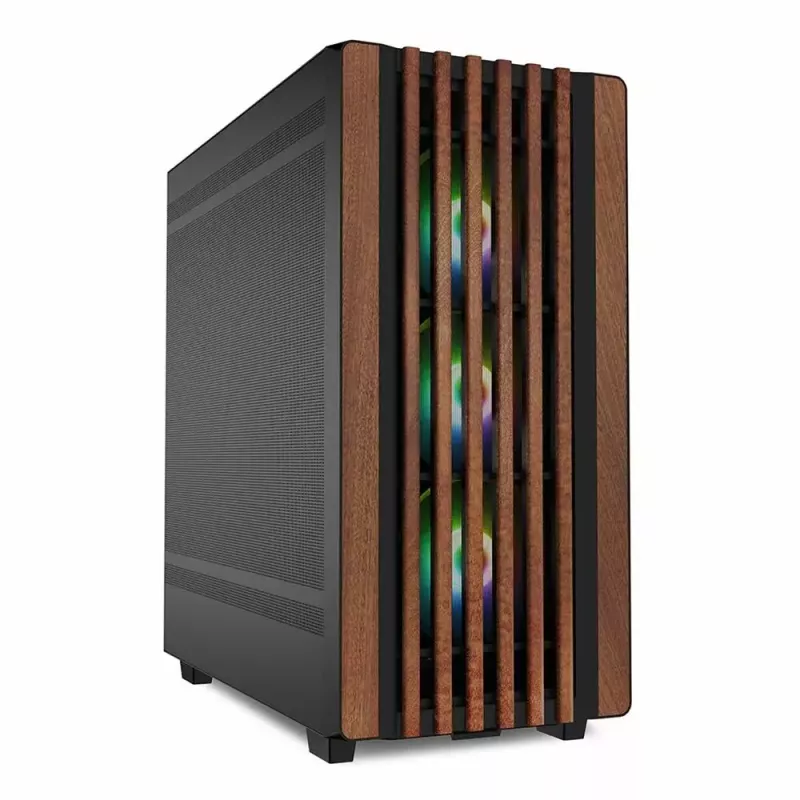 PC-kotelo Sharkoon REBEL C70M RGB Full Tower musta, puu