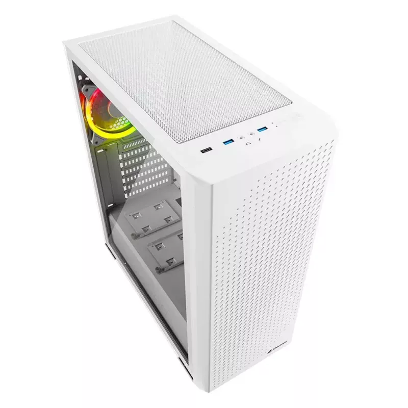 PC-kotelo Sharkoon VS9 RGB Midi Tower valkoinen