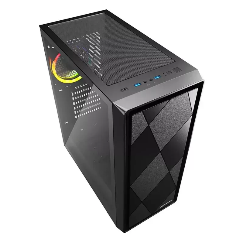 PC-kotelo Sharkoon VS8 RGB Midi Tower musta