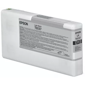 Epson T6537 vaaleanmusta mustepatruuna (200ml), vaaleanmusta, pigmenttimuste, 200 ml, 1 kpl