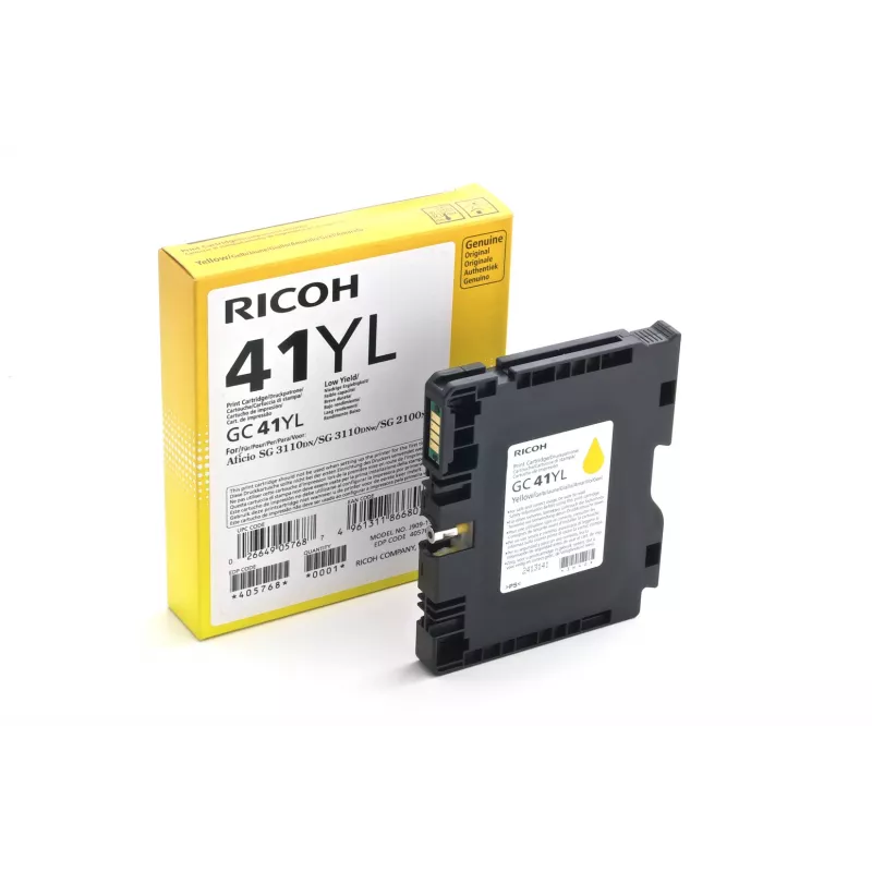 Ricoh 405768 mustepatruuna 1 kpl alkuperäinen keltainen