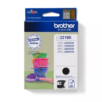 Brother LC221BK mustepatruuna 1 kpl alkuperäinen musta