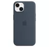 APPLE iPhone 14 - silikonikotelo MagSafe-yhteensopiva - Storm Blue