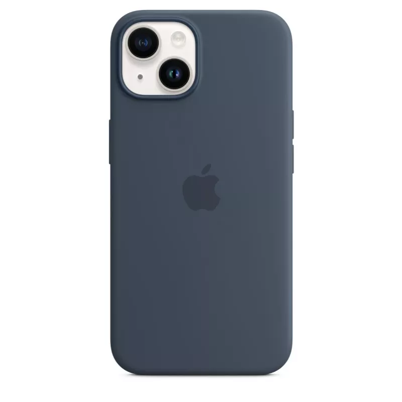 APPLE iPhone 14 - silikonikotelo MagSafe-yhteensopiva - Storm Blue