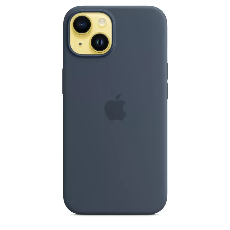 APPLE iPhone 14 - silikonikotelo MagSafe-yhteensopiva - Storm Blue