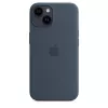 APPLE iPhone 14 - silikonikotelo MagSafe-yhteensopiva - Storm Blue