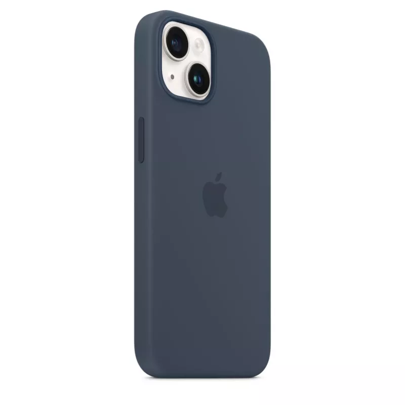 APPLE iPhone 14 - silikonikotelo MagSafe-yhteensopiva - Storm Blue