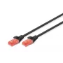 DIGITUS verkkokaapeli - CAT6 - U/UTP - Snagless - Cu - 5m - musta