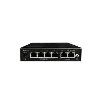 LevelOne FEP-0631 verkkokytkin Fast Ethernet (10/100) Power over Ethernet (PoE) musta