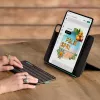 Näppäimistö-folio-kotelo Logitech Flip Folio QWERTZ saksa iPad Pro/Air 11 tuuman, Bluetooth, grafiitti, akku 90 mAh