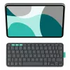 Näppäimistö-folio-kotelo Logitech Flip Folio QWERTZ saksa iPad Pro/Air 11 tuuman, Bluetooth, grafiitti, akku 90 mAh