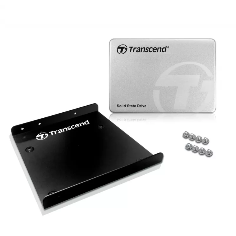 TRANSCEND SSD 370 128GB 2.5in SATA III 6gb/s MLC alumiinikotelo