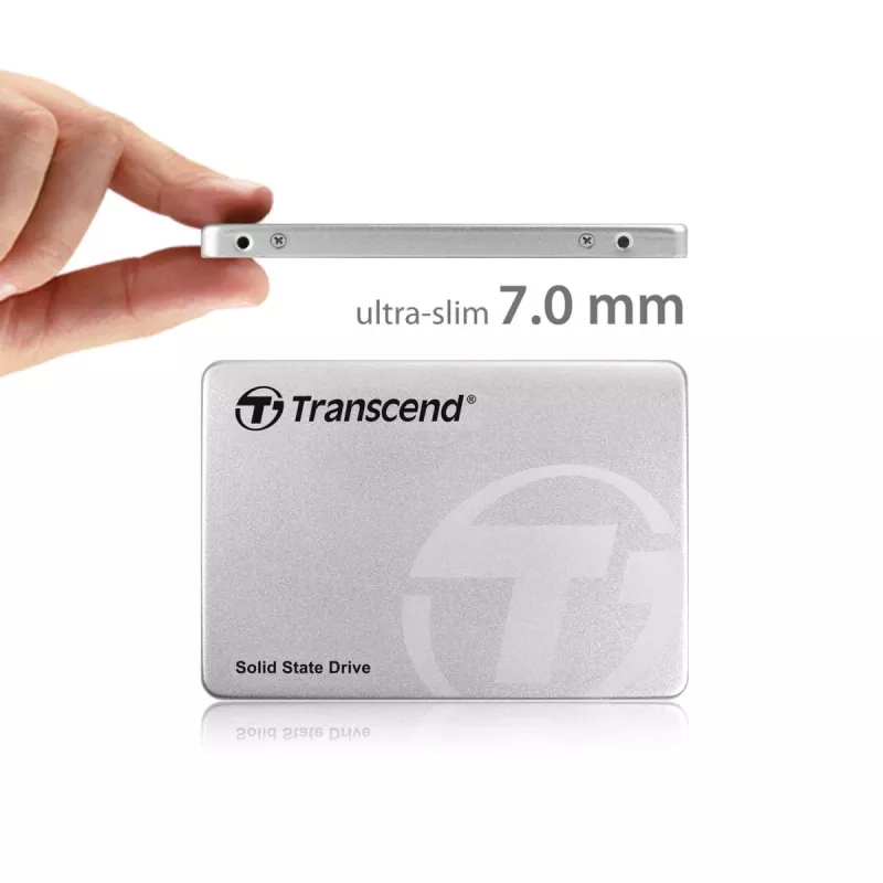 TRANSCEND SSD 370 128GB 2.5in SATA III 6gb/s MLC alumiinikotelo