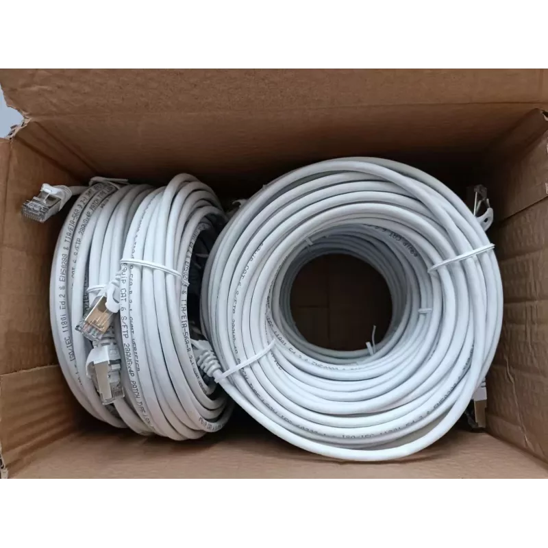 Equip Cat.6 S/FTP -verkkokaapeli, 10,0 m, valkoinen, 9 kpl:n pakkaus