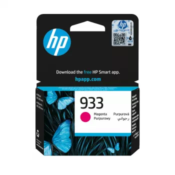 HP 933 magenta alkuperäinen mustekasetti, magenta, 1 kpl, 330 sivua