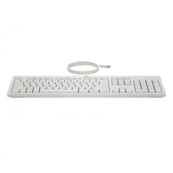 HP 225 johdollinen hiiri- ja näppäimistösarja, täysikokoinen (100%), johdollinen, USB, valkoinen, hiiri sisältyy