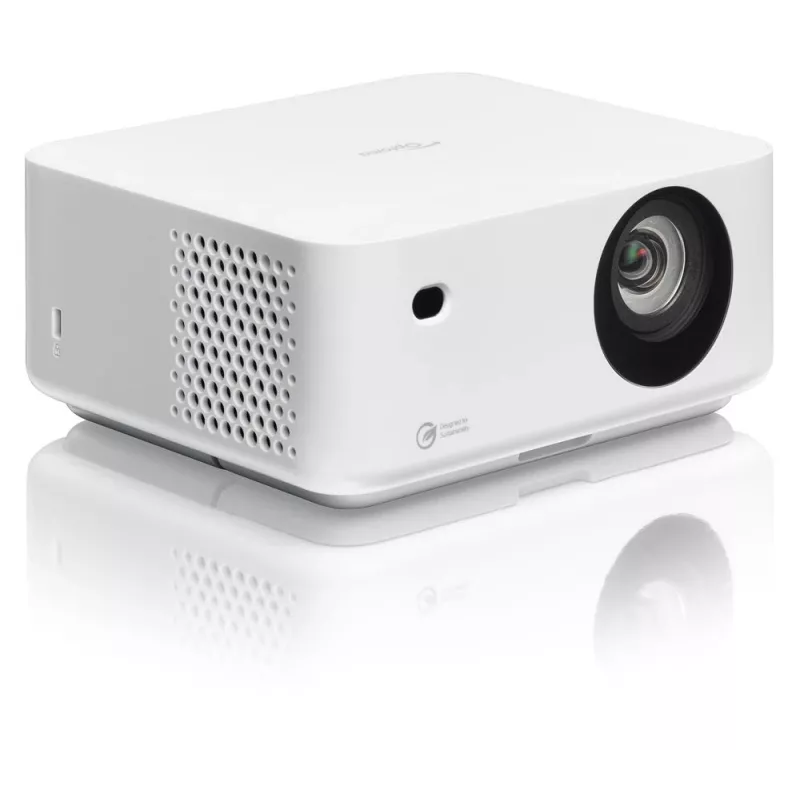 Optoma ML1080ST kannettava lyhyen projisointietäisyyden laser-DLP-projektori, Full HD 1920x1080, 1200 lm, USB-C, IPX5, valkoinen