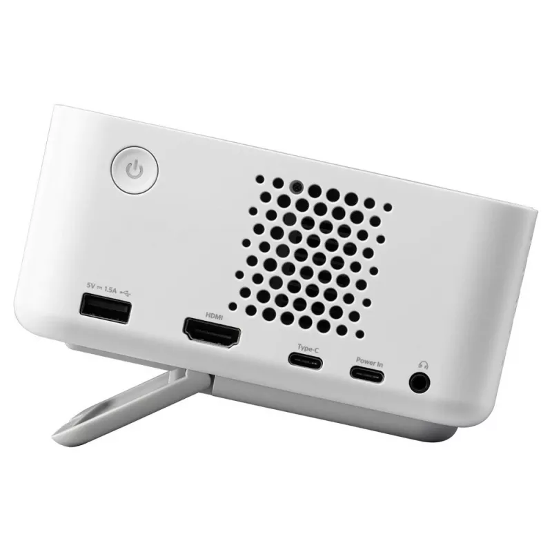 Optoma ML1080ST kannettava lyhyen projisointietäisyyden laser-DLP-projektori, Full HD 1920x1080, 1200 lm, USB-C, IPX5, valkoinen