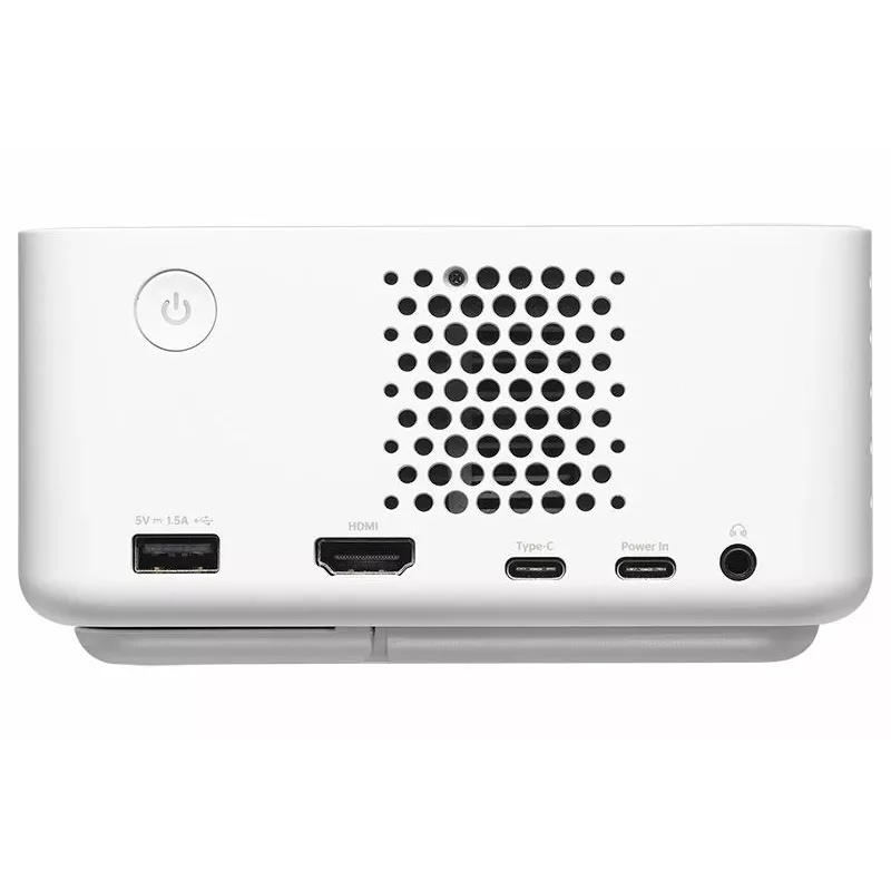 Optoma ML1080ST kannettava lyhyen projisointietäisyyden laser-DLP-projektori, Full HD 1920x1080, 1200 lm, USB-C, IPX5, valkoinen