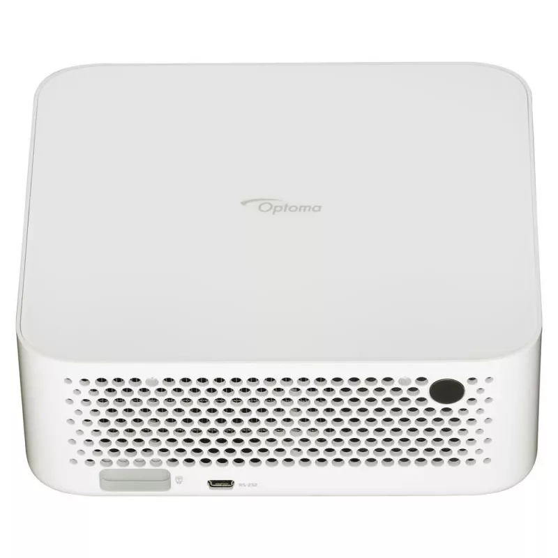 Optoma ML1080ST kannettava lyhyen projisointietäisyyden laser-DLP-projektori, Full HD 1920x1080, 1200 lm, USB-C, IPX5, valkoinen