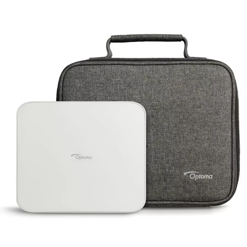 Optoma ML1080ST kannettava lyhyen projisointietäisyyden laser-DLP-projektori, Full HD 1920x1080, 1200 lm, USB-C, IPX5, valkoinen