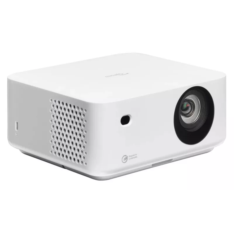 Optoma ML1080ST kannettava lyhyen projisointietäisyyden laser-DLP-projektori, Full HD 1920x1080, 1200 lm, USB-C, IPX5, valkoinen