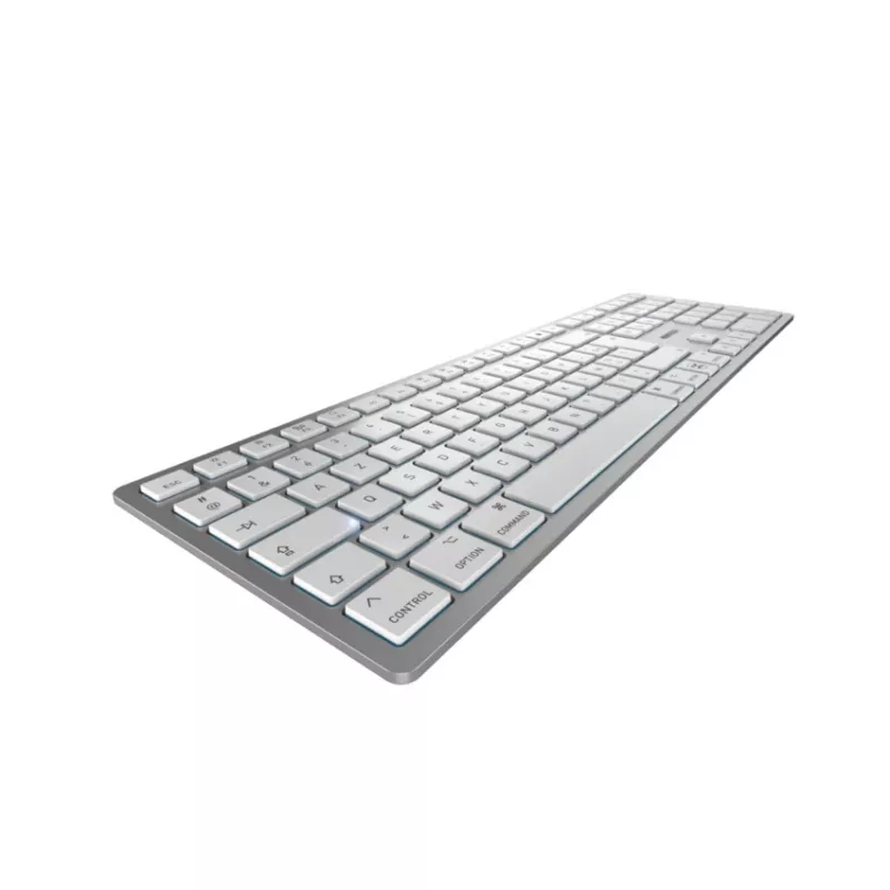 CHERRY KW 9100 ohut FOR MAC näppäimistö yleisnäppäimistö USB + Bluetooth AZERTY ranska hopea