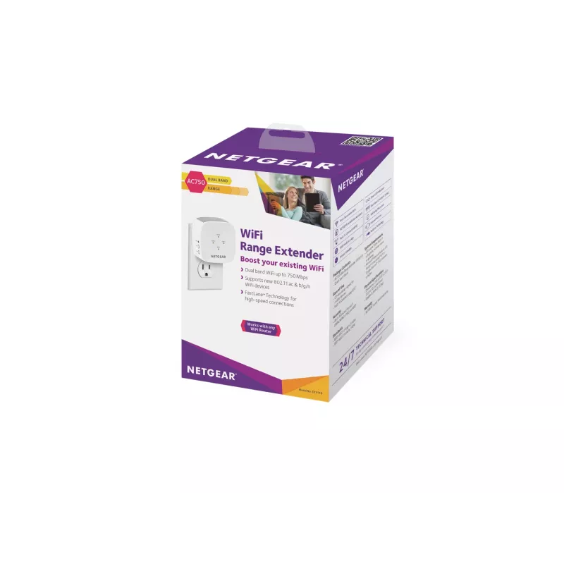 NETGEAR EX3110 verkkolähetin/-vastaanotin valkoinen 10, 100, 300 Mbit/s
