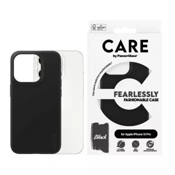 PanzerGlass CARE™ by ® kotelo musta iPhone 15 Pro