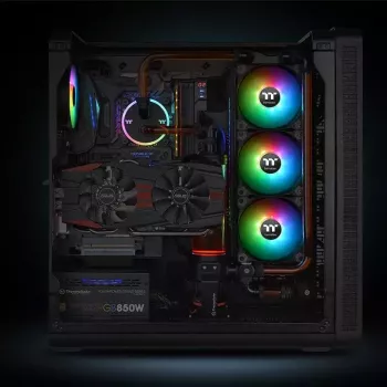 Tuuletin Thermaltake CL-F080-PL14SW-A 14 cm musta