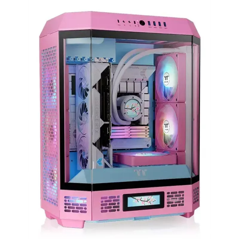 PC-kotelo Thermaltake Tower 600 Midi Tower pinkki