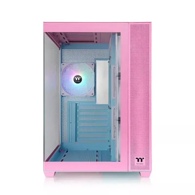 Thermaltake View 380 TG ARGB Midi Tower -tietokonekotelo, pinkki (Bubble Pink)