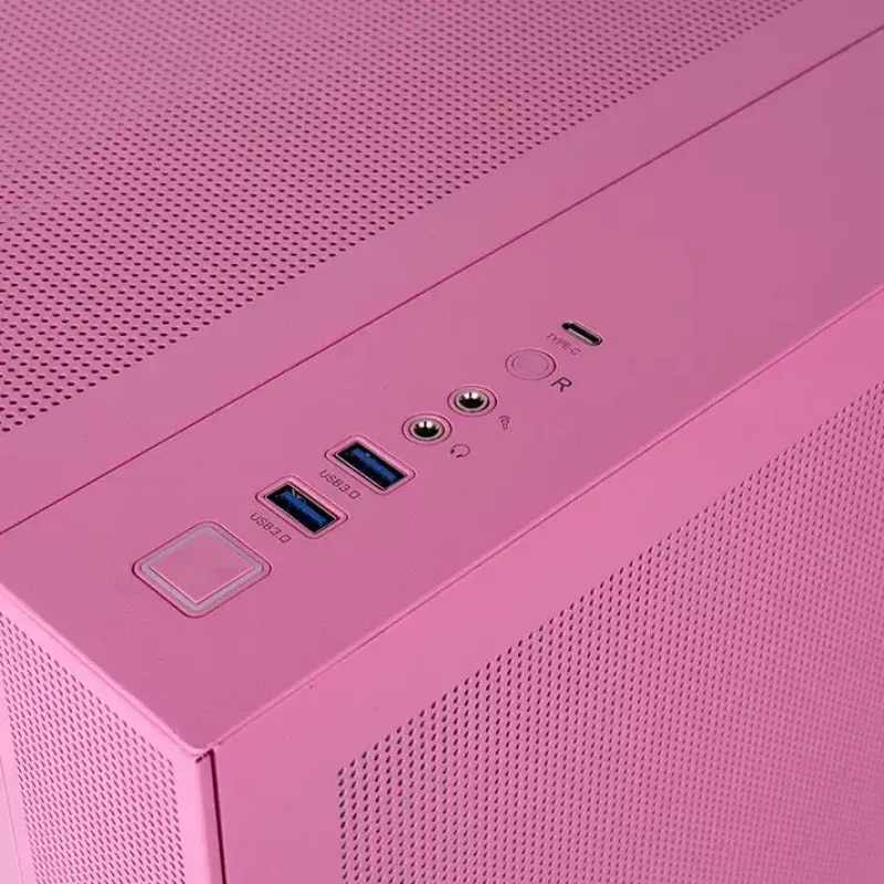 Thermaltake View 380 TG ARGB Midi Tower -tietokonekotelo, pinkki (Bubble Pink)