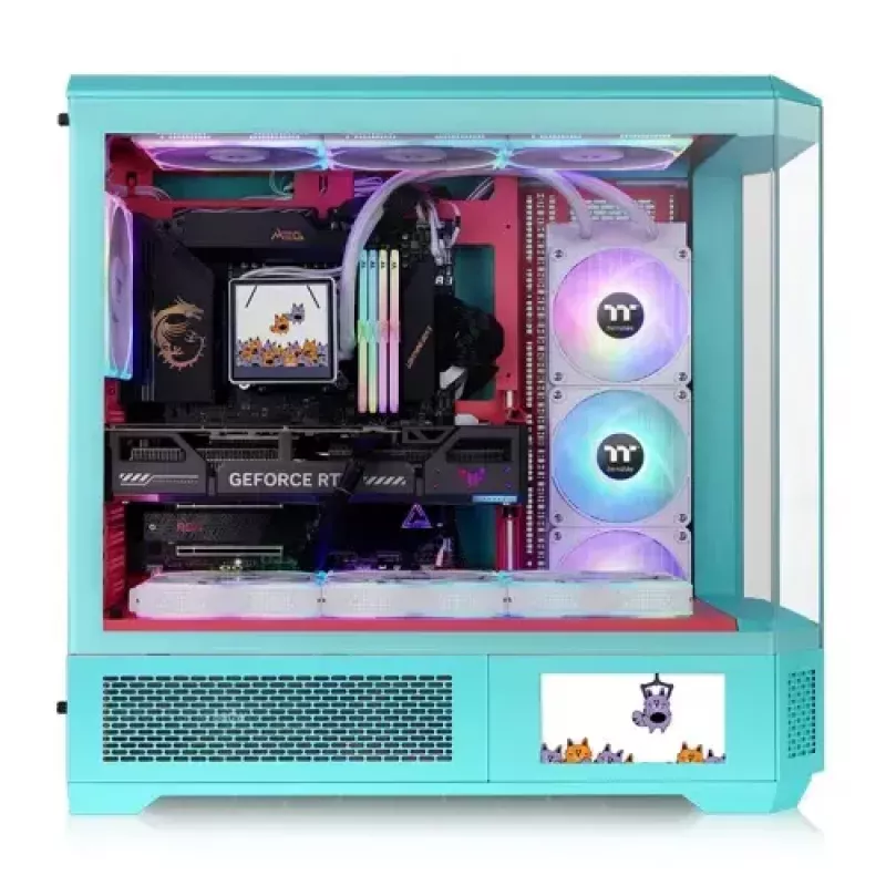 Full Tower -kotelo Thermaltake CA-11H-00FLWN-00, minttu, PS2-tuki