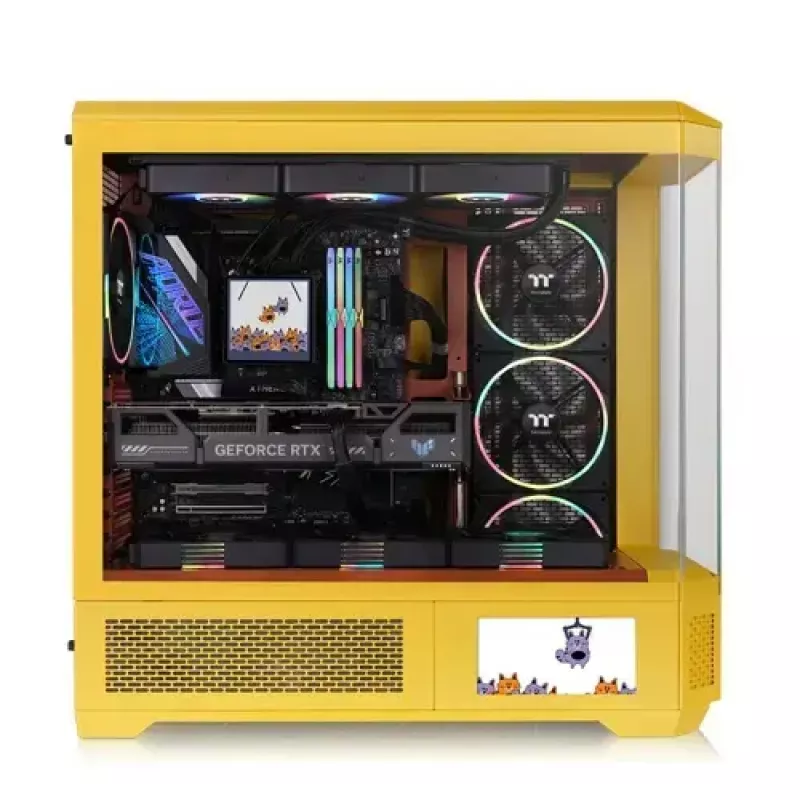 Full Tower -kotelo Thermaltake CA-11H-00FMWN-00, karamelli, PS2-tuki