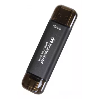 TRANSCEND Esd310c - 128GB kannettava SSD - USB Type-A / USB Type-C