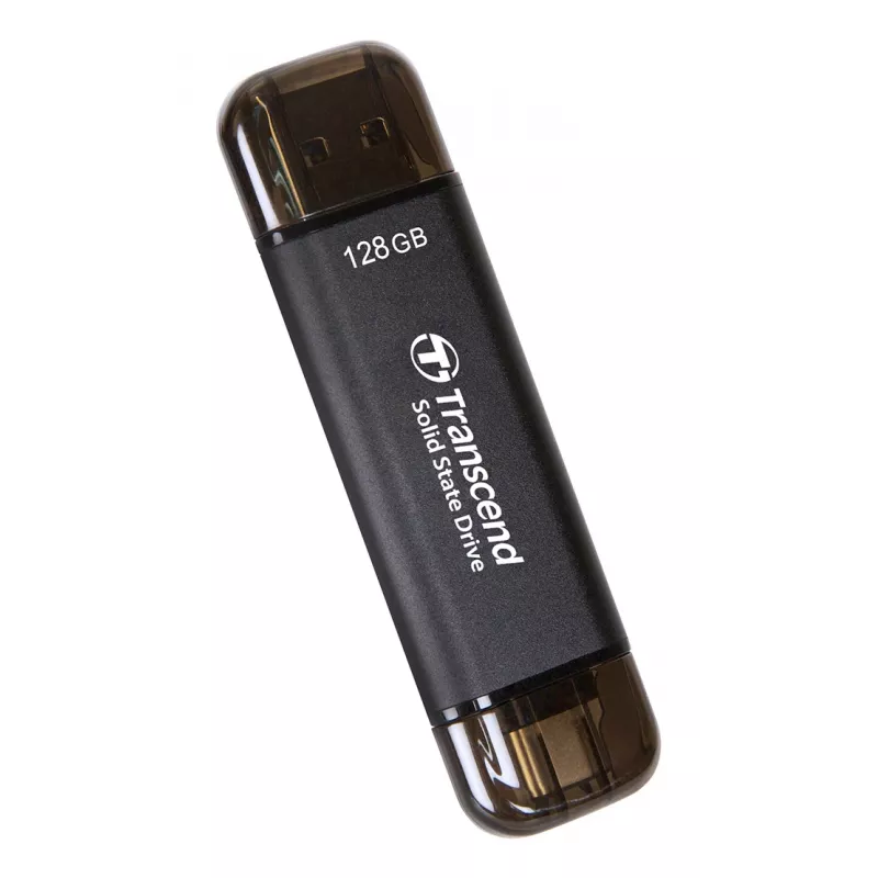 TRANSCEND Esd310c - 128GB kannettava SSD - USB Type-A / USB Type-C