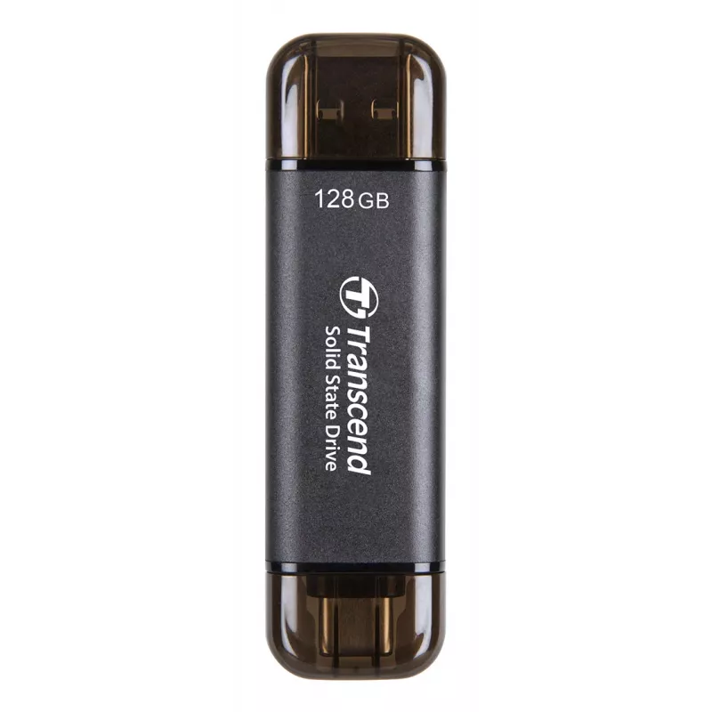 TRANSCEND Esd310c - 128GB kannettava SSD - USB Type-A / USB Type-C