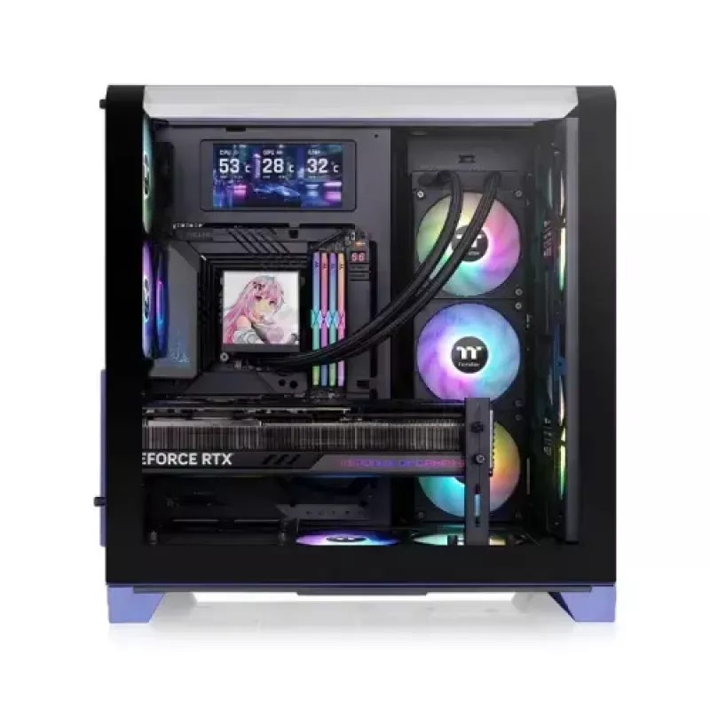 Tietokonekotelo Thermaltake CA-11F-00MNWN-00 Midi Tower, sininen, PS2-tuki