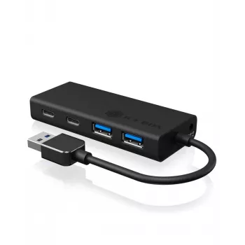 ICY BOX IB-HUB1426-U3 USB 3.2 Gen 1 (3.1 Gen 1) Type-A 5000 Mbit/s musta
