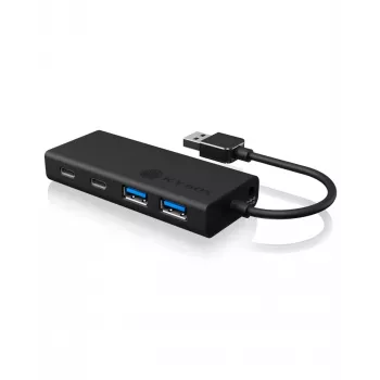 ICY BOX IB-HUB1426-U3 USB 3.2 Gen 1 (3.1 Gen 1) Type-A 5000 Mbit/s musta