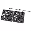 THERMALTAKE PC-tuuletin - CT120 - 12 cm - musta - 2 kpl:n pakkaus