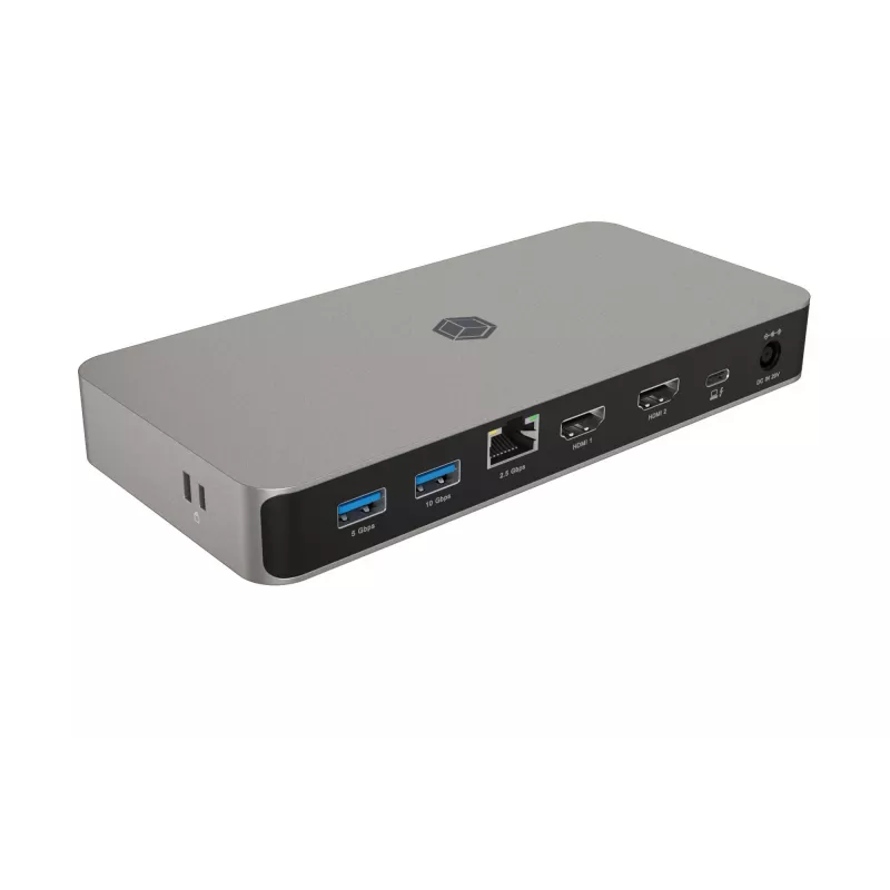 ICY BOX 10-in-1 USB4 Type-C telakointiasema kahdella videolähdöllä