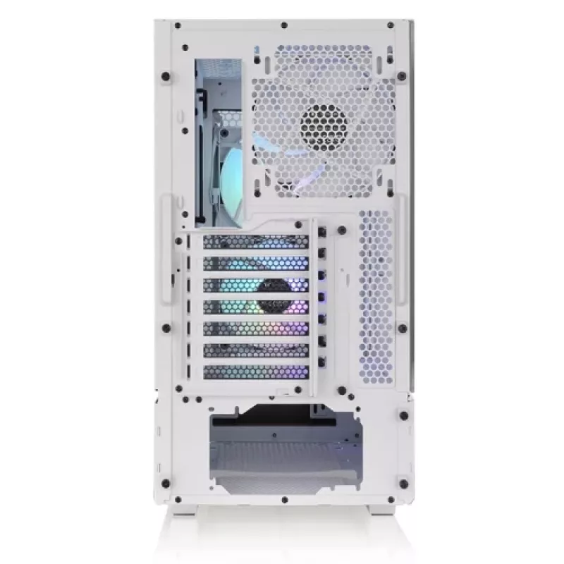 Thermaltake S250 TG ARGB Snow Mid Tower -tietokonekotelo, valkoinen