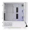 Thermaltake S250 TG ARGB Snow Mid Tower -tietokonekotelo, valkoinen